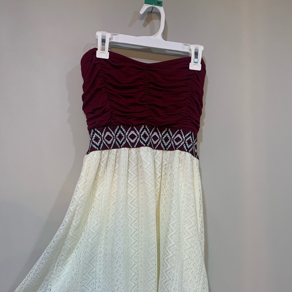 Strapless skater dress